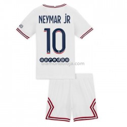 Camisola Paris Saint-Germain Germain Neymar Jr 10 Criança Equipamento Quarto 2021-2022 Manga Corta